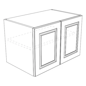 Thermofoil Modules WALL CABINET WITH 2 DOORS + 1 SHELF