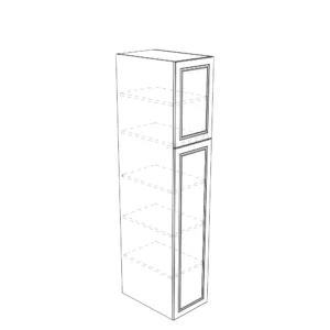 Thermofoil Modules PANTRY CABINET WITH 2 DOORS L/R + 5 SHELVES