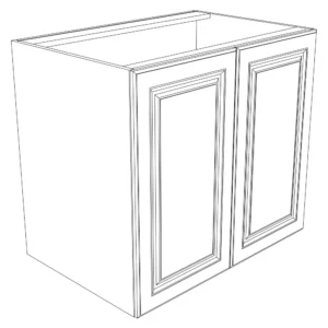 Thermofoil Modules SINK BASE CABINET WITH 2 DOORS